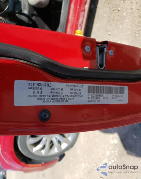 2017 Chrysler 300 Limited z USA, uszkodzony, nr VIN 2C3CCAAG6HH596801